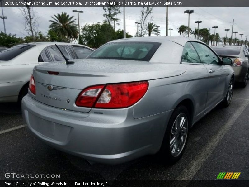 Bright Silver Metallic / Dark Slate Gray/Light Slate Gray 2008 Chrysler Sebring Limited Convertible