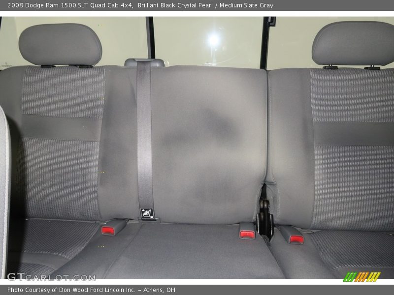 Brilliant Black Crystal Pearl / Medium Slate Gray 2008 Dodge Ram 1500 SLT Quad Cab 4x4