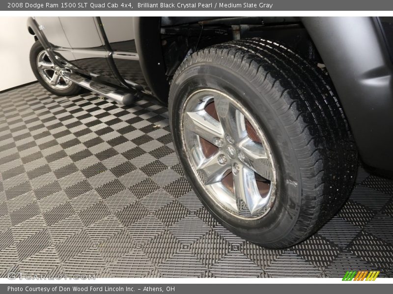 Brilliant Black Crystal Pearl / Medium Slate Gray 2008 Dodge Ram 1500 SLT Quad Cab 4x4