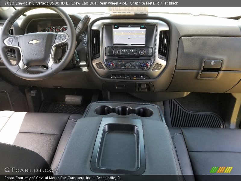Graphite Metallic / Jet Black 2018 Chevrolet Silverado 3500HD LT Crew Cab Dual Rear Wheel 4x4