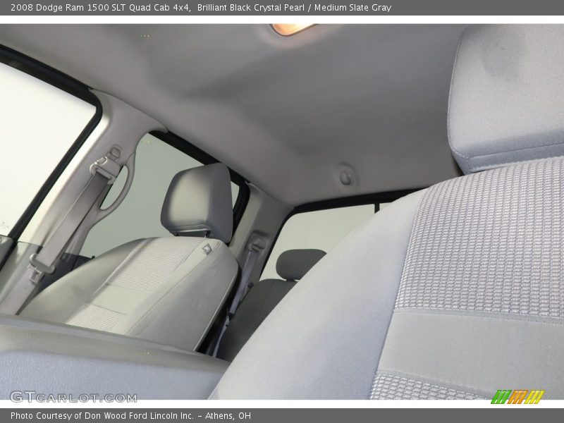 Brilliant Black Crystal Pearl / Medium Slate Gray 2008 Dodge Ram 1500 SLT Quad Cab 4x4