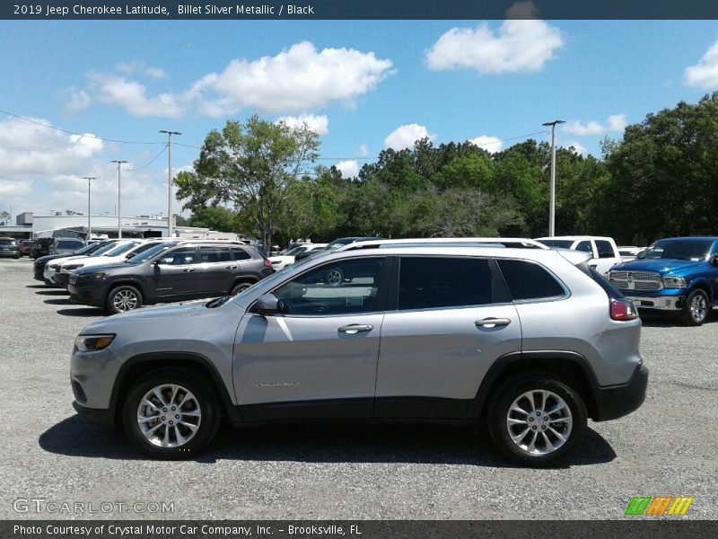 Billet Silver Metallic / Black 2019 Jeep Cherokee Latitude