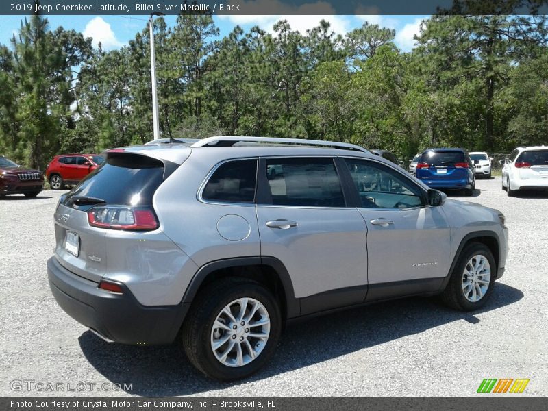 Billet Silver Metallic / Black 2019 Jeep Cherokee Latitude