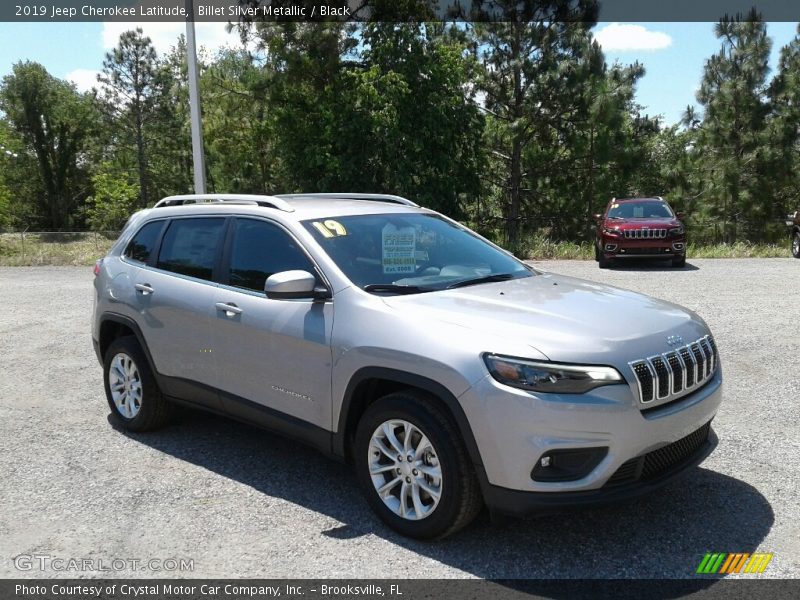 Billet Silver Metallic / Black 2019 Jeep Cherokee Latitude