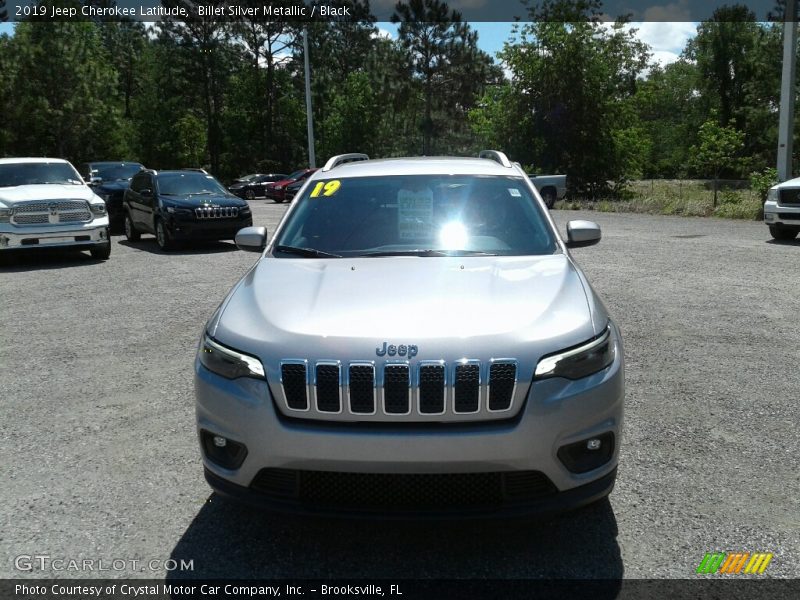 Billet Silver Metallic / Black 2019 Jeep Cherokee Latitude
