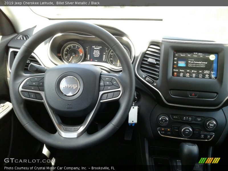 Billet Silver Metallic / Black 2019 Jeep Cherokee Latitude