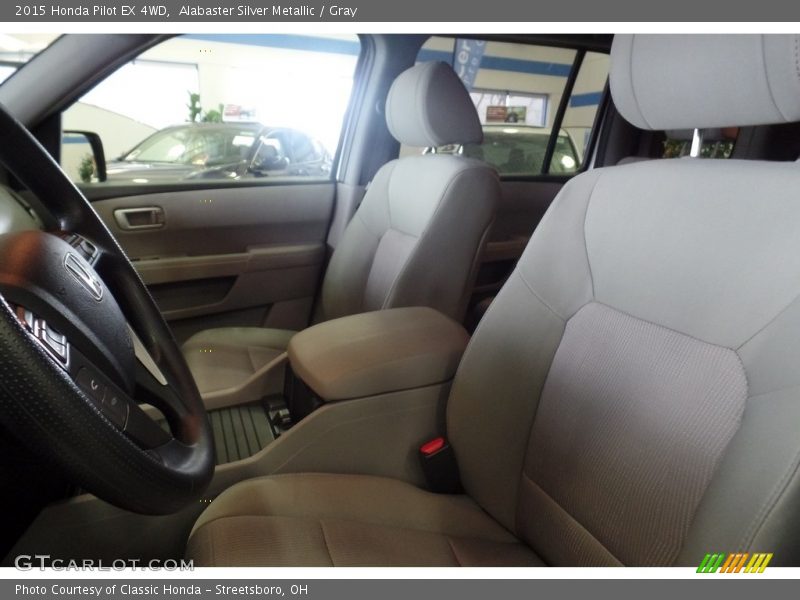 Alabaster Silver Metallic / Gray 2015 Honda Pilot EX 4WD