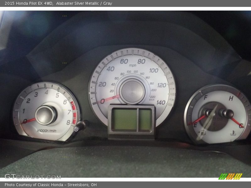 Alabaster Silver Metallic / Gray 2015 Honda Pilot EX 4WD