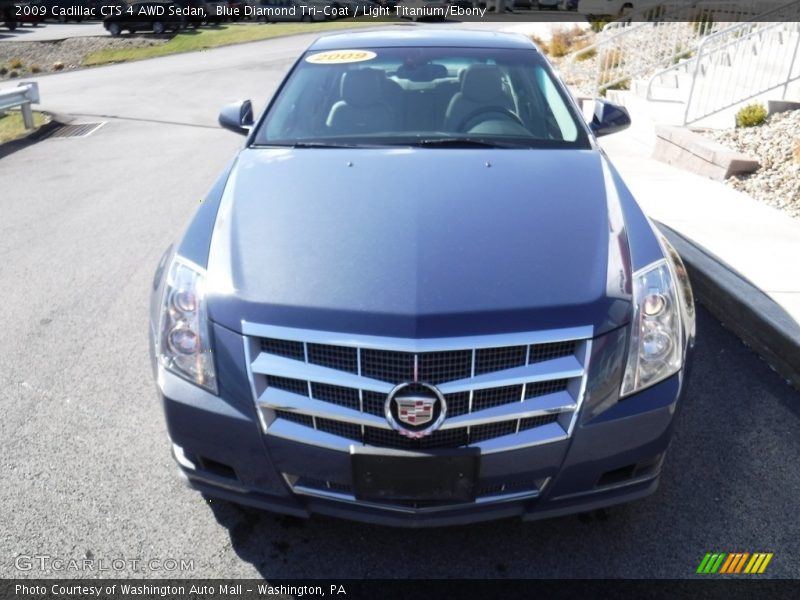 Blue Diamond Tri-Coat / Light Titanium/Ebony 2009 Cadillac CTS 4 AWD Sedan