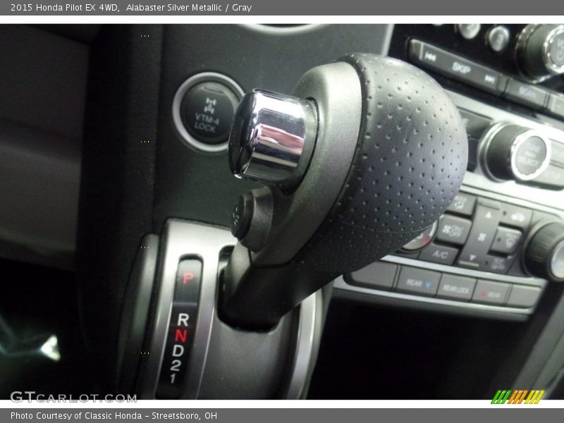 Alabaster Silver Metallic / Gray 2015 Honda Pilot EX 4WD
