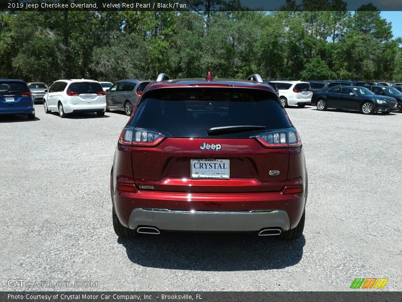 Velvet Red Pearl / Black/Tan 2019 Jeep Cherokee Overland