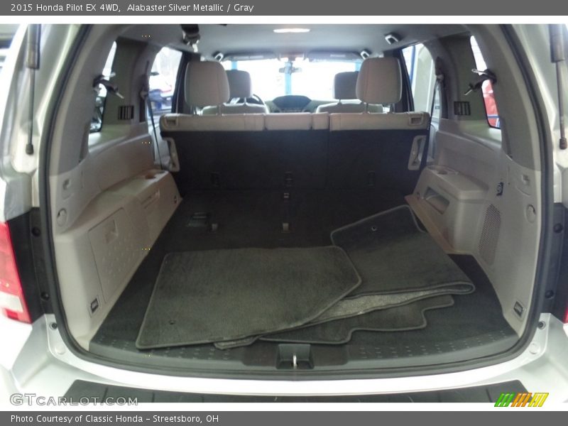 Alabaster Silver Metallic / Gray 2015 Honda Pilot EX 4WD