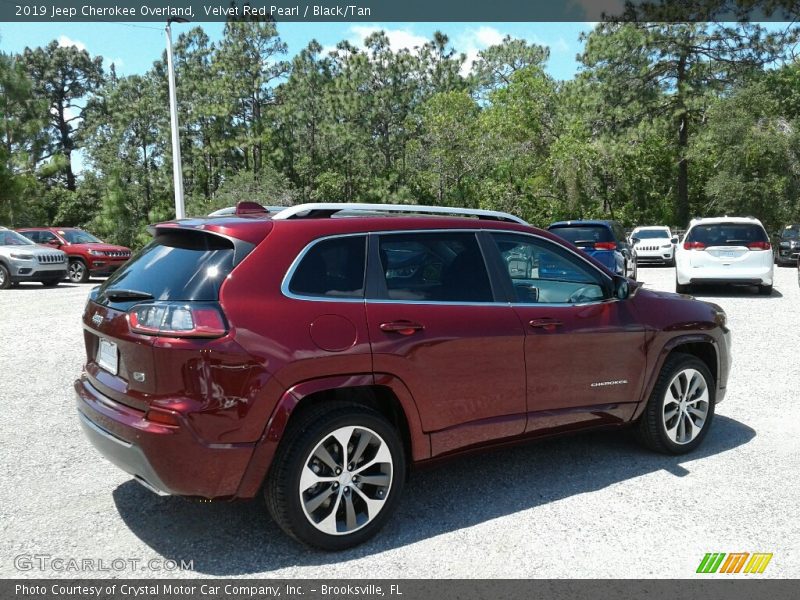 Velvet Red Pearl / Black/Tan 2019 Jeep Cherokee Overland