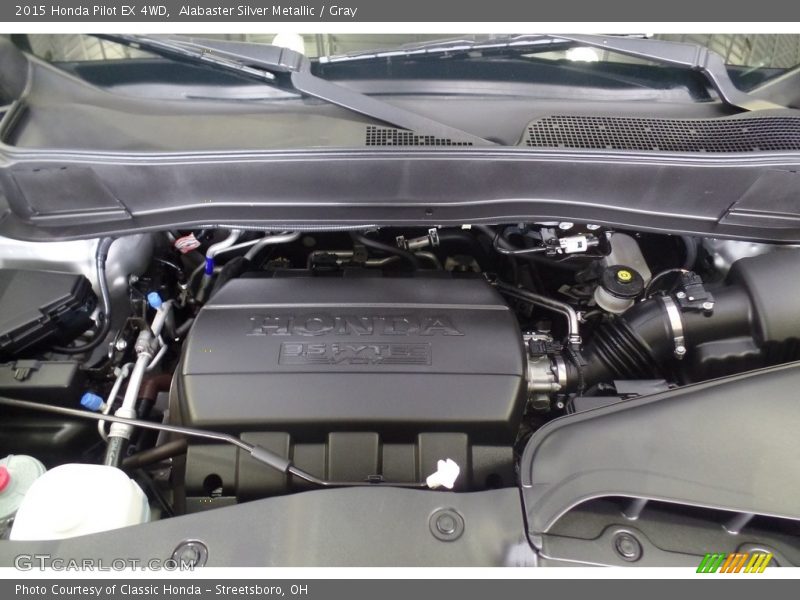 Alabaster Silver Metallic / Gray 2015 Honda Pilot EX 4WD