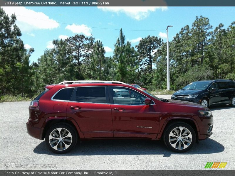 Velvet Red Pearl / Black/Tan 2019 Jeep Cherokee Overland