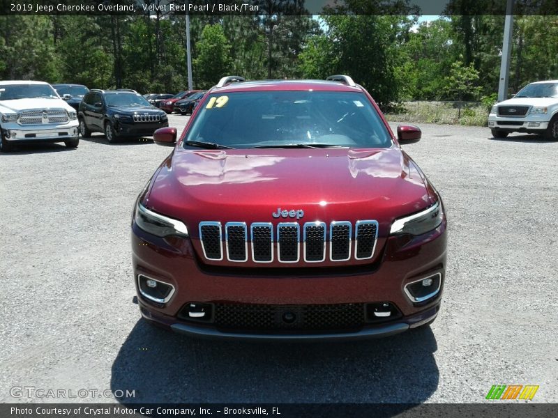 Velvet Red Pearl / Black/Tan 2019 Jeep Cherokee Overland