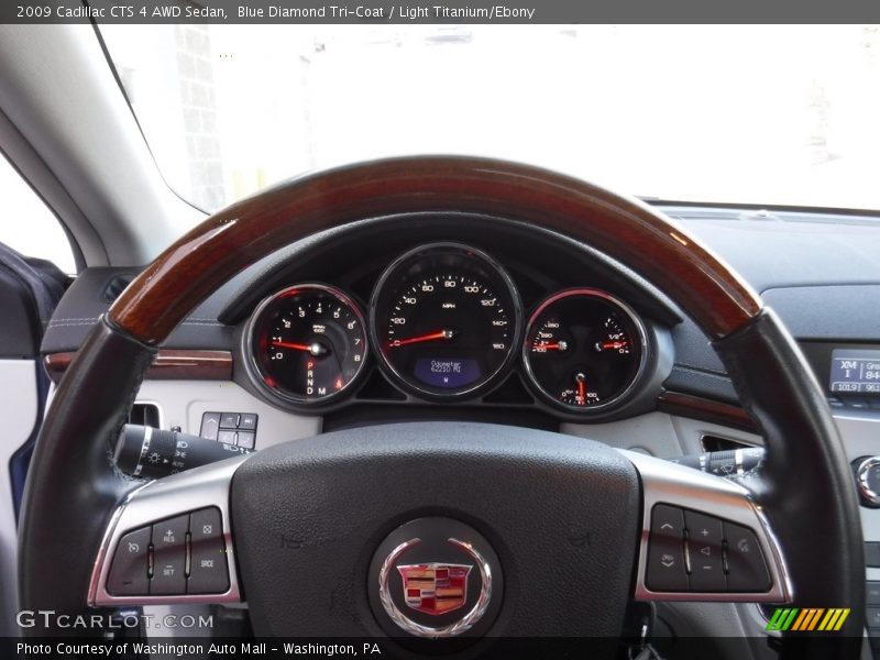 Blue Diamond Tri-Coat / Light Titanium/Ebony 2009 Cadillac CTS 4 AWD Sedan