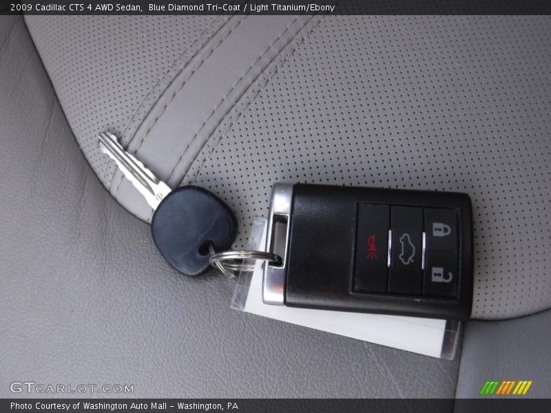 Blue Diamond Tri-Coat / Light Titanium/Ebony 2009 Cadillac CTS 4 AWD Sedan