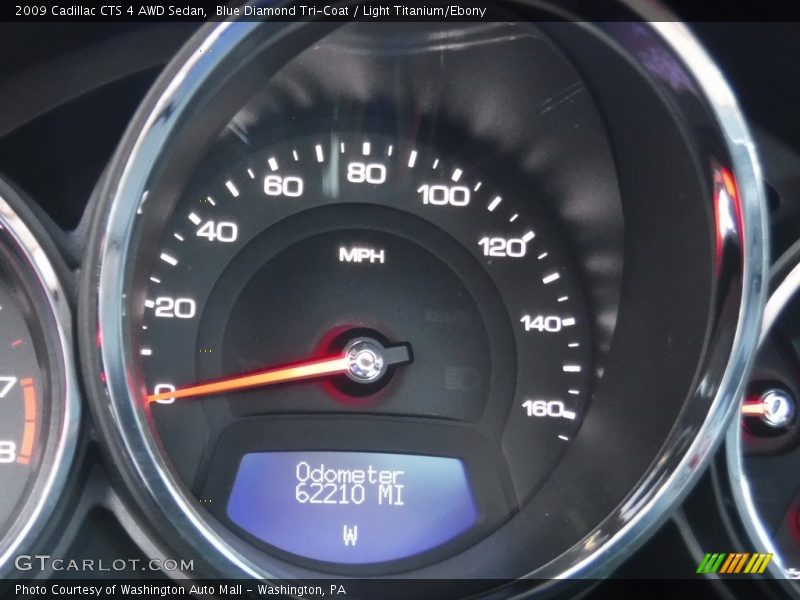 Blue Diamond Tri-Coat / Light Titanium/Ebony 2009 Cadillac CTS 4 AWD Sedan