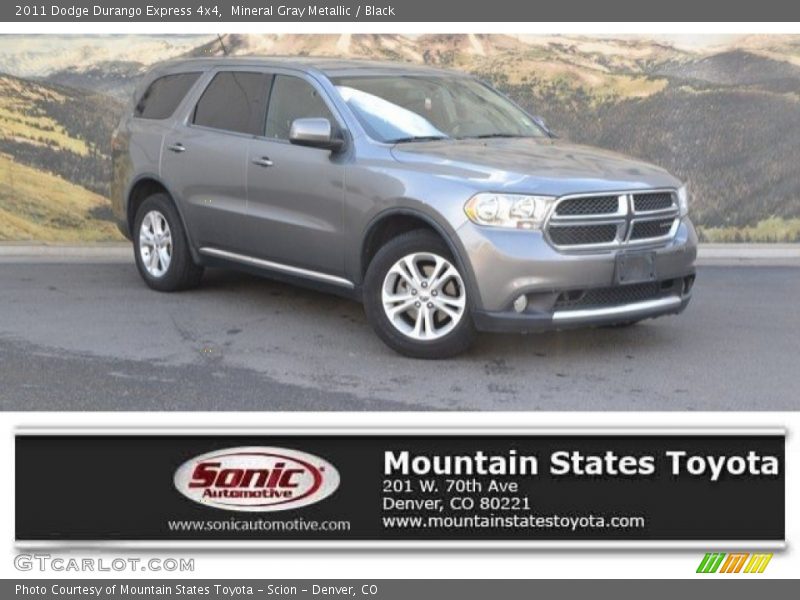 Mineral Gray Metallic / Black 2011 Dodge Durango Express 4x4