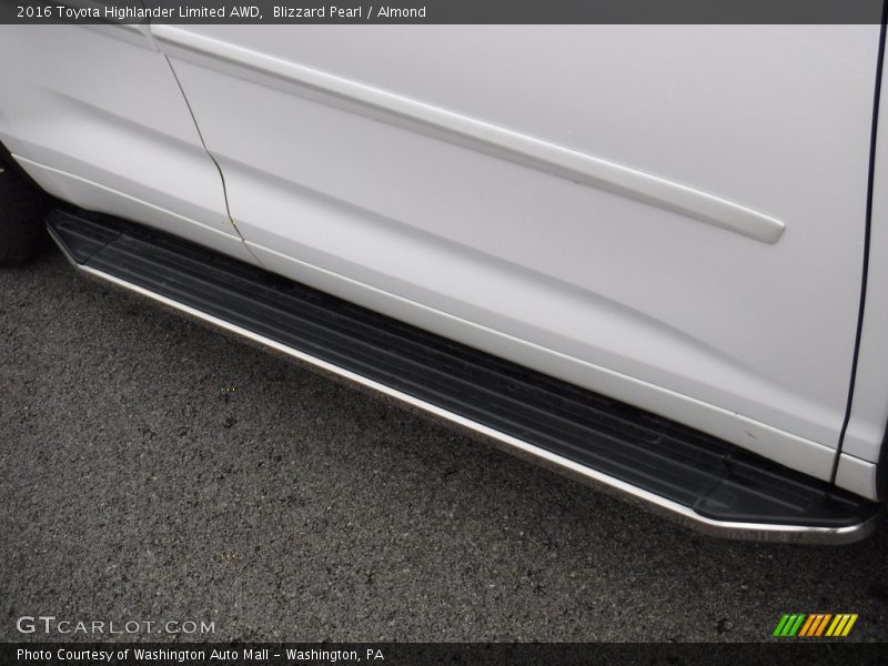 Blizzard Pearl / Almond 2016 Toyota Highlander Limited AWD