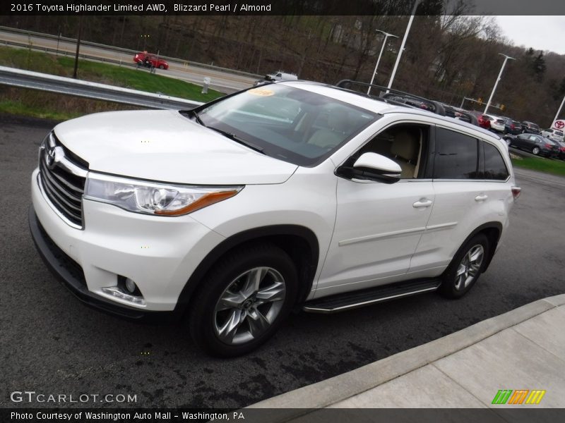 Blizzard Pearl / Almond 2016 Toyota Highlander Limited AWD