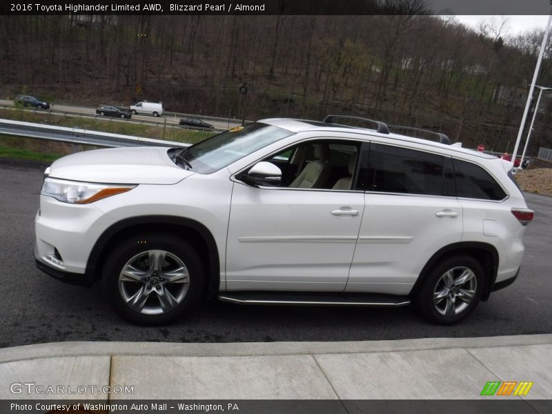 Blizzard Pearl / Almond 2016 Toyota Highlander Limited AWD