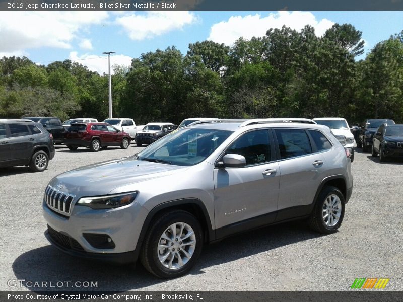 Billet Silver Metallic / Black 2019 Jeep Cherokee Latitude