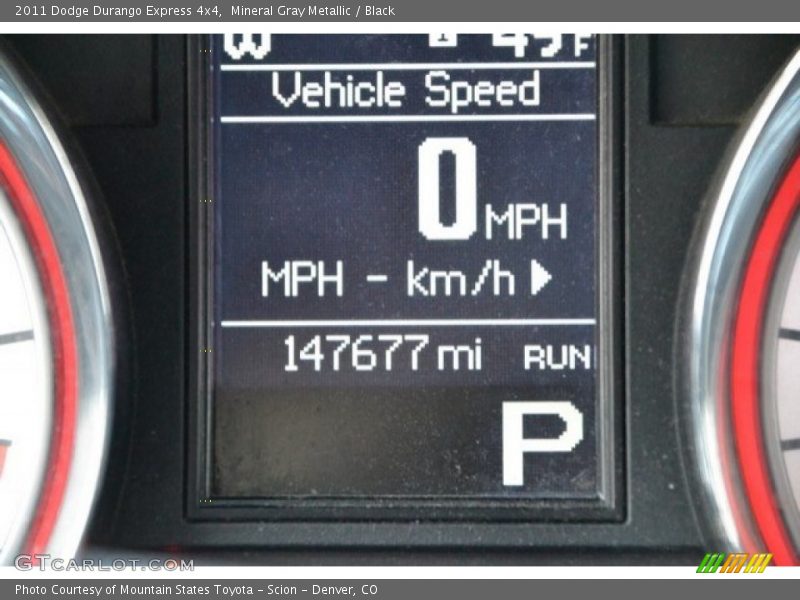 Mineral Gray Metallic / Black 2011 Dodge Durango Express 4x4