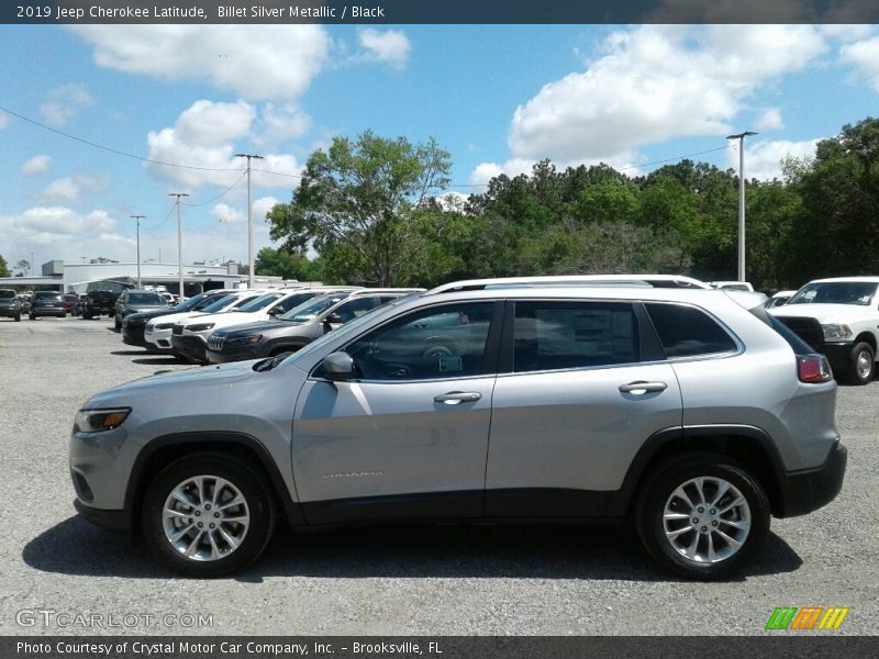 Billet Silver Metallic / Black 2019 Jeep Cherokee Latitude