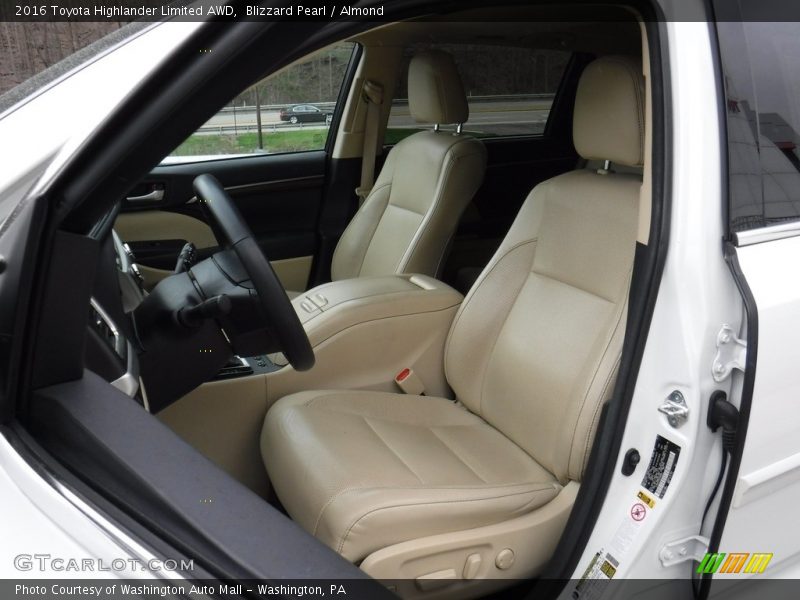 Blizzard Pearl / Almond 2016 Toyota Highlander Limited AWD