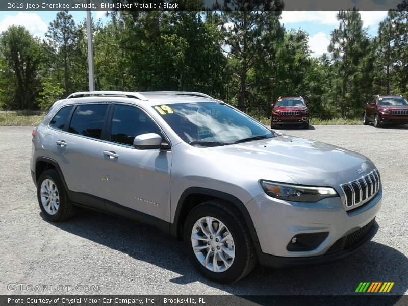 Billet Silver Metallic / Black 2019 Jeep Cherokee Latitude