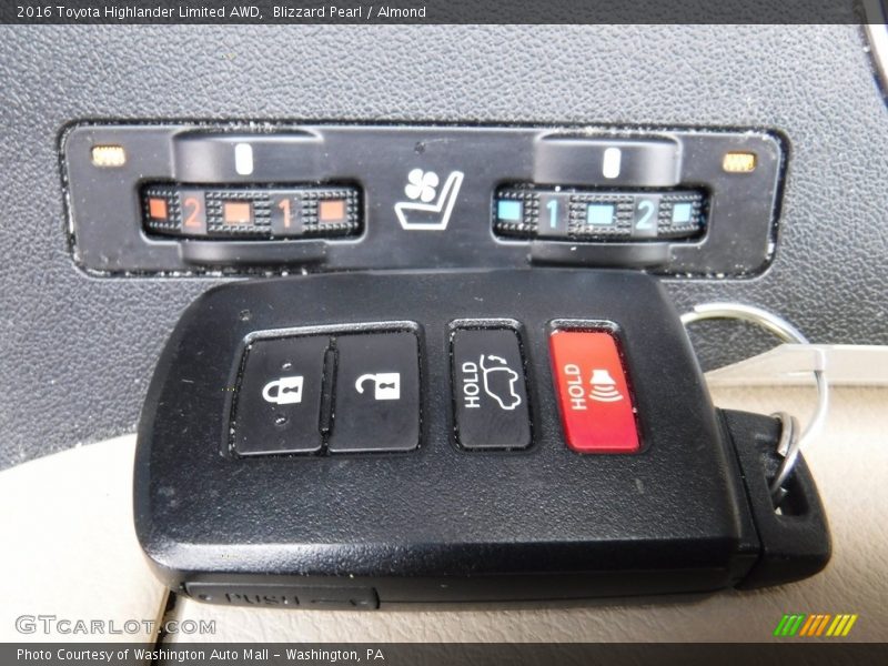 Blizzard Pearl / Almond 2016 Toyota Highlander Limited AWD