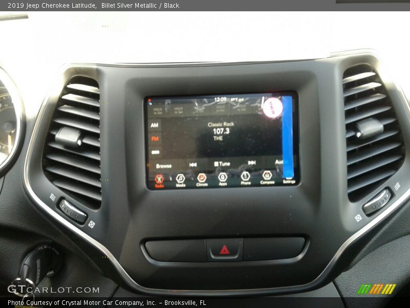 Billet Silver Metallic / Black 2019 Jeep Cherokee Latitude