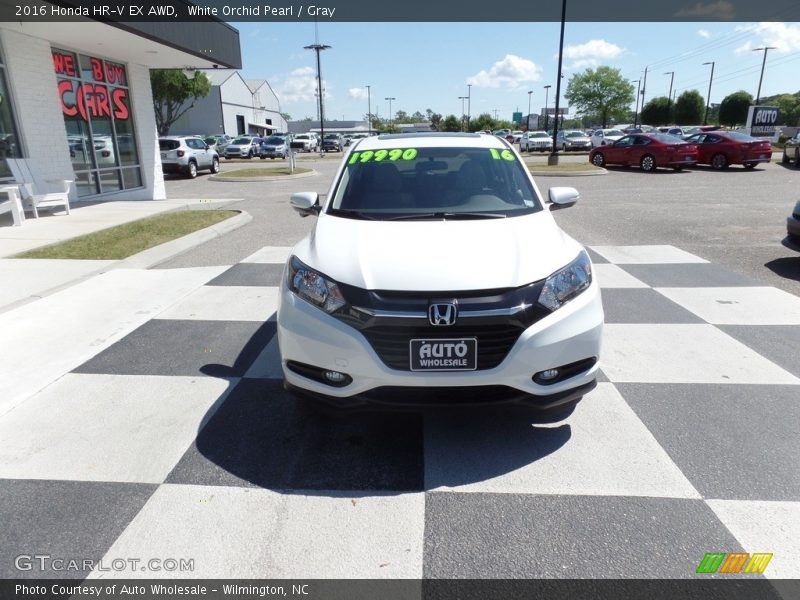White Orchid Pearl / Gray 2016 Honda HR-V EX AWD