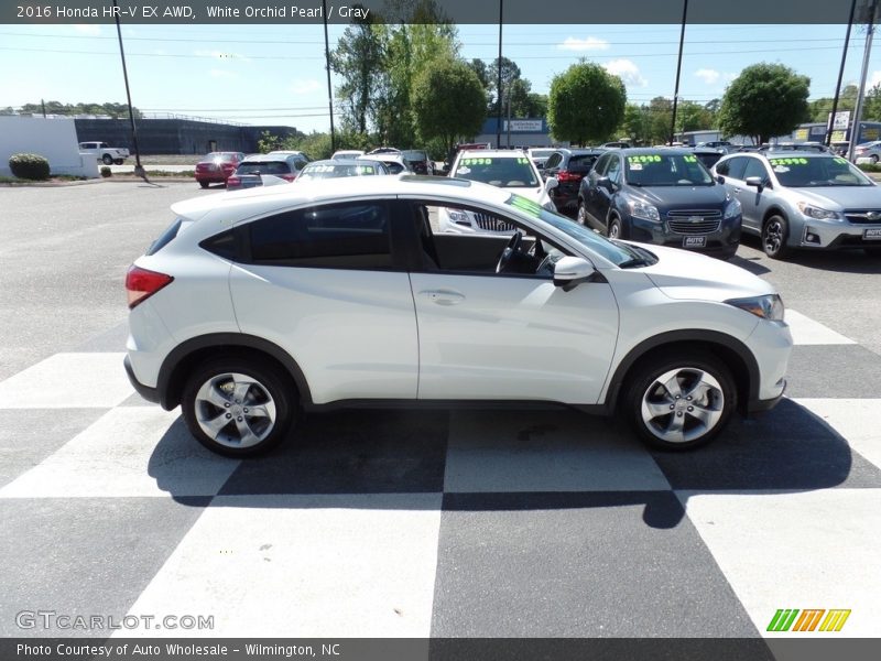 White Orchid Pearl / Gray 2016 Honda HR-V EX AWD