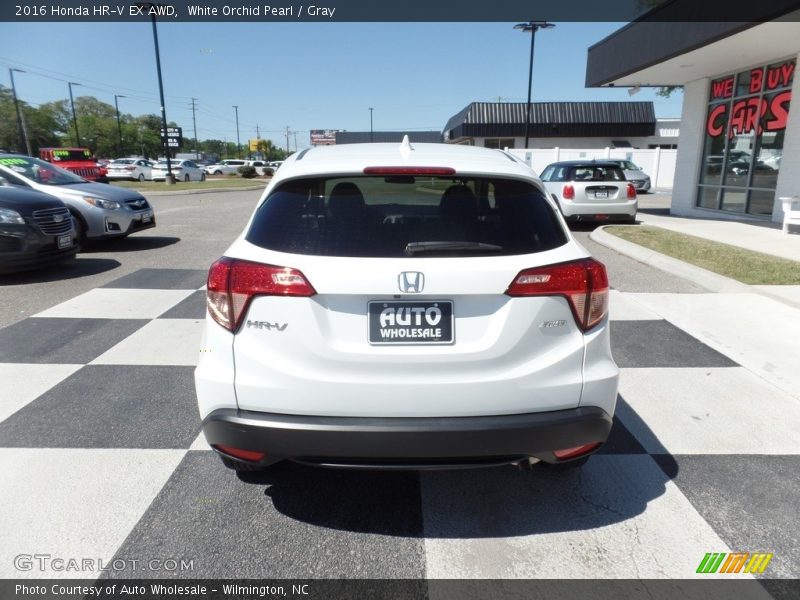 White Orchid Pearl / Gray 2016 Honda HR-V EX AWD