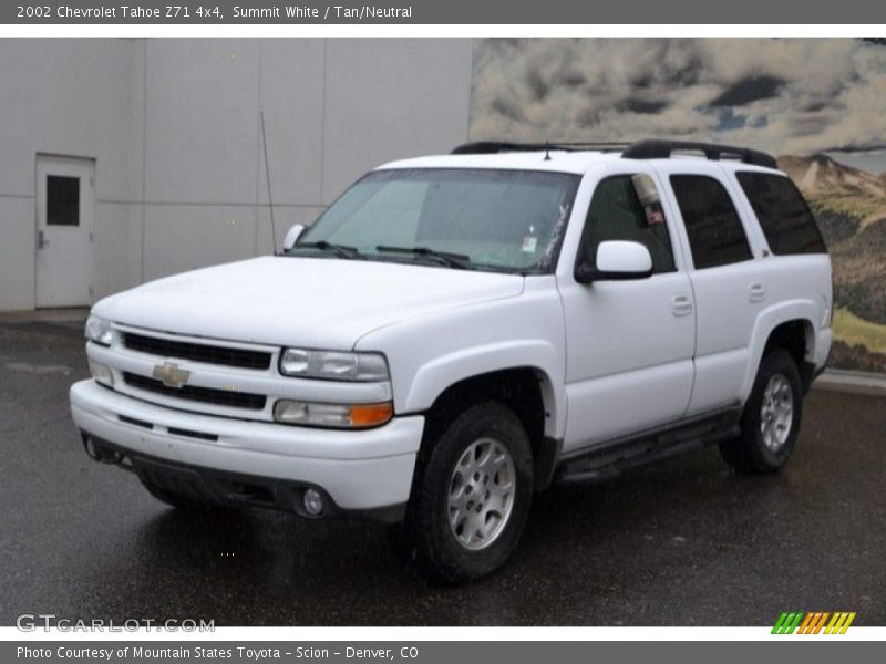 Summit White / Tan/Neutral 2002 Chevrolet Tahoe Z71 4x4
