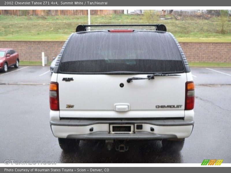 Summit White / Tan/Neutral 2002 Chevrolet Tahoe Z71 4x4