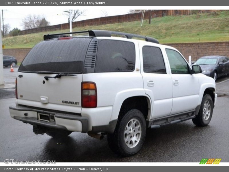 Summit White / Tan/Neutral 2002 Chevrolet Tahoe Z71 4x4