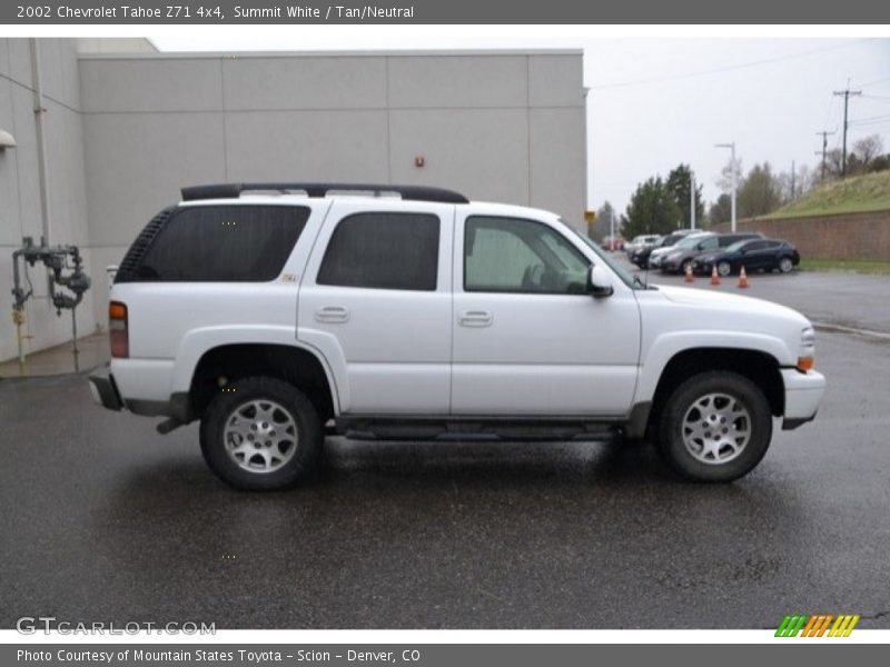 Summit White / Tan/Neutral 2002 Chevrolet Tahoe Z71 4x4