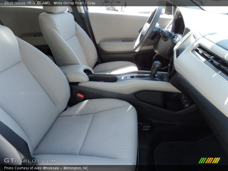 White Orchid Pearl / Gray 2016 Honda HR-V EX AWD