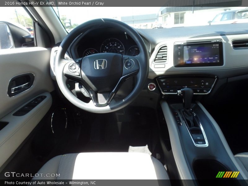 White Orchid Pearl / Gray 2016 Honda HR-V EX AWD