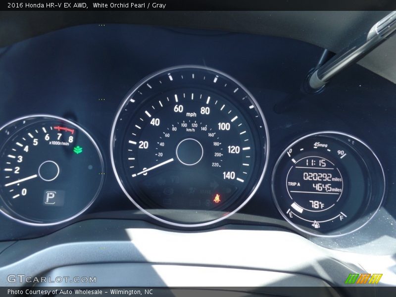 White Orchid Pearl / Gray 2016 Honda HR-V EX AWD