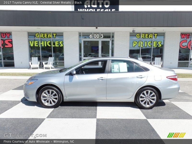 Celestial Silver Metallic / Black 2017 Toyota Camry XLE