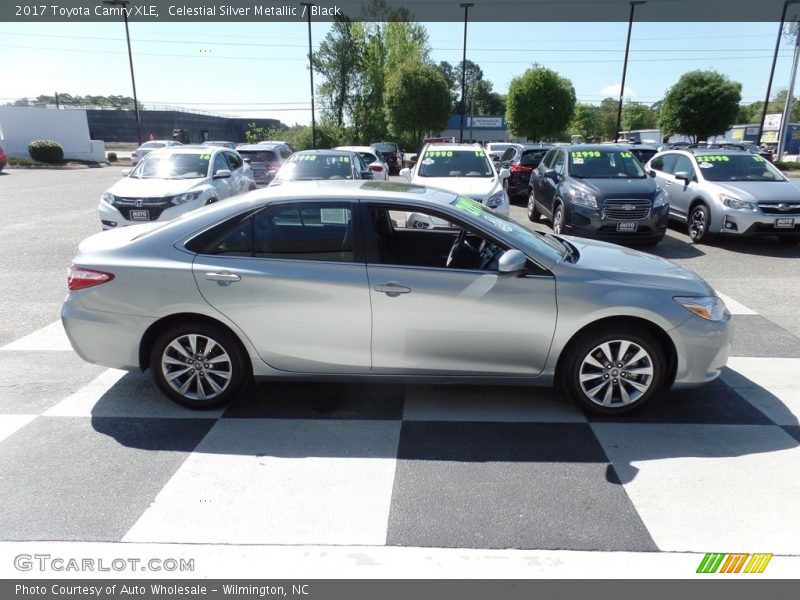 Celestial Silver Metallic / Black 2017 Toyota Camry XLE