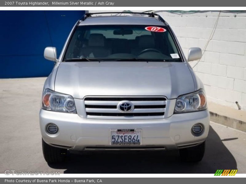 Millenium Silver Metallic / Ash Gray 2007 Toyota Highlander