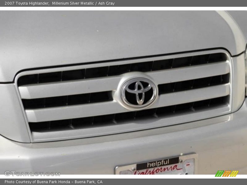 Millenium Silver Metallic / Ash Gray 2007 Toyota Highlander