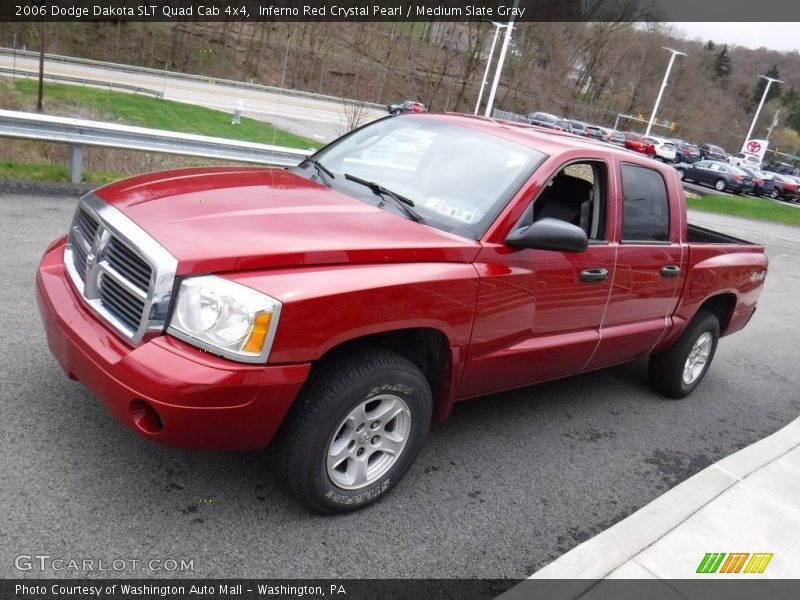 Inferno Red Crystal Pearl / Medium Slate Gray 2006 Dodge Dakota SLT Quad Cab 4x4