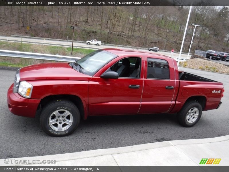 Inferno Red Crystal Pearl / Medium Slate Gray 2006 Dodge Dakota SLT Quad Cab 4x4